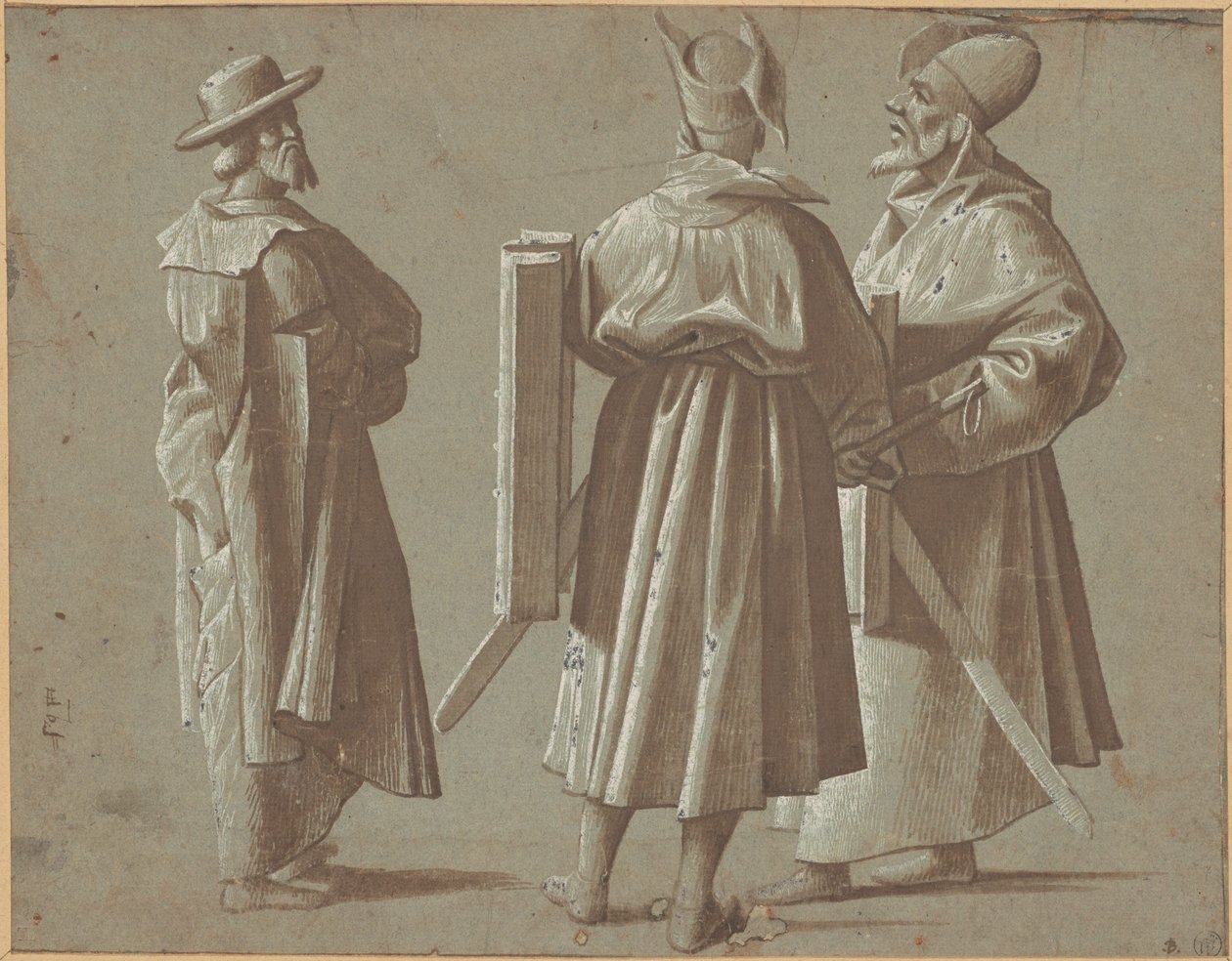 Trzy postacie autorstwa Vittore Carpaccio