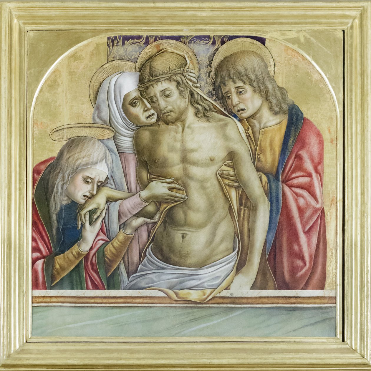 Pieta, kaplica rodziny Ricci (olej na płótnie) autorstwa Vittore Crivelli