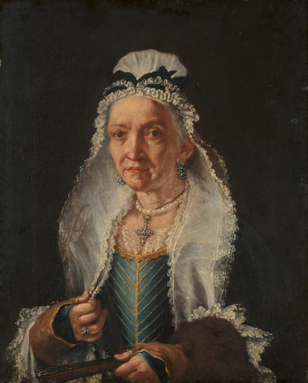 Portret starszej damy autorstwa Vittore Ghislandi (circle of)