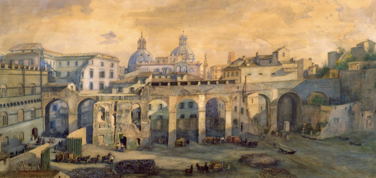 Akwedukt w Palazzo Venezia, Rzym autorstwa Vittorio Marchi