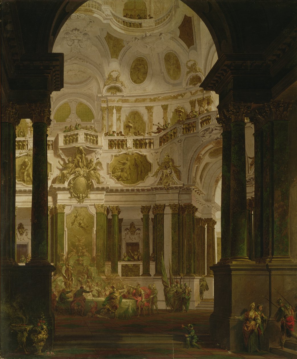 Święto Belszazzara (tempera na płótnie) autorstwa Vittorio Maria Bigari
