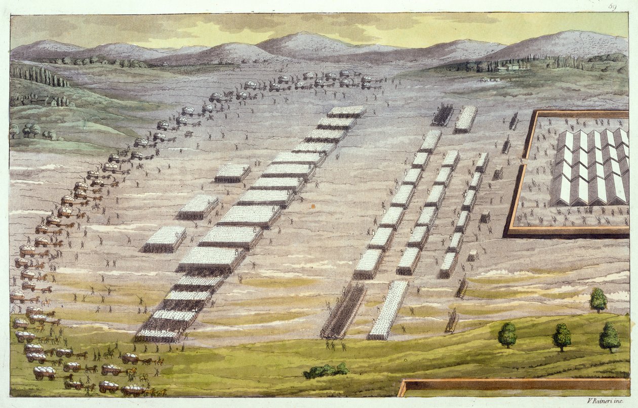 Starożytni Celtowie lub Galowie w bitwie, ok. 1800-18 autorstwa Vittorio Raineri