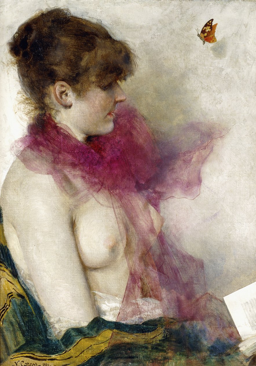 Jedwabny szalik autorstwa Vittorio Matteo Corcos