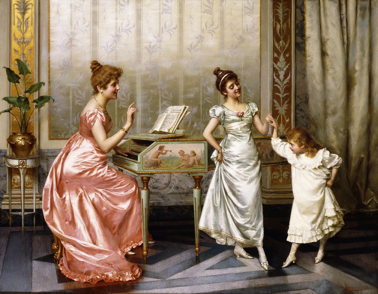 Lekcja tańca autorstwa Vittorio Reggianini