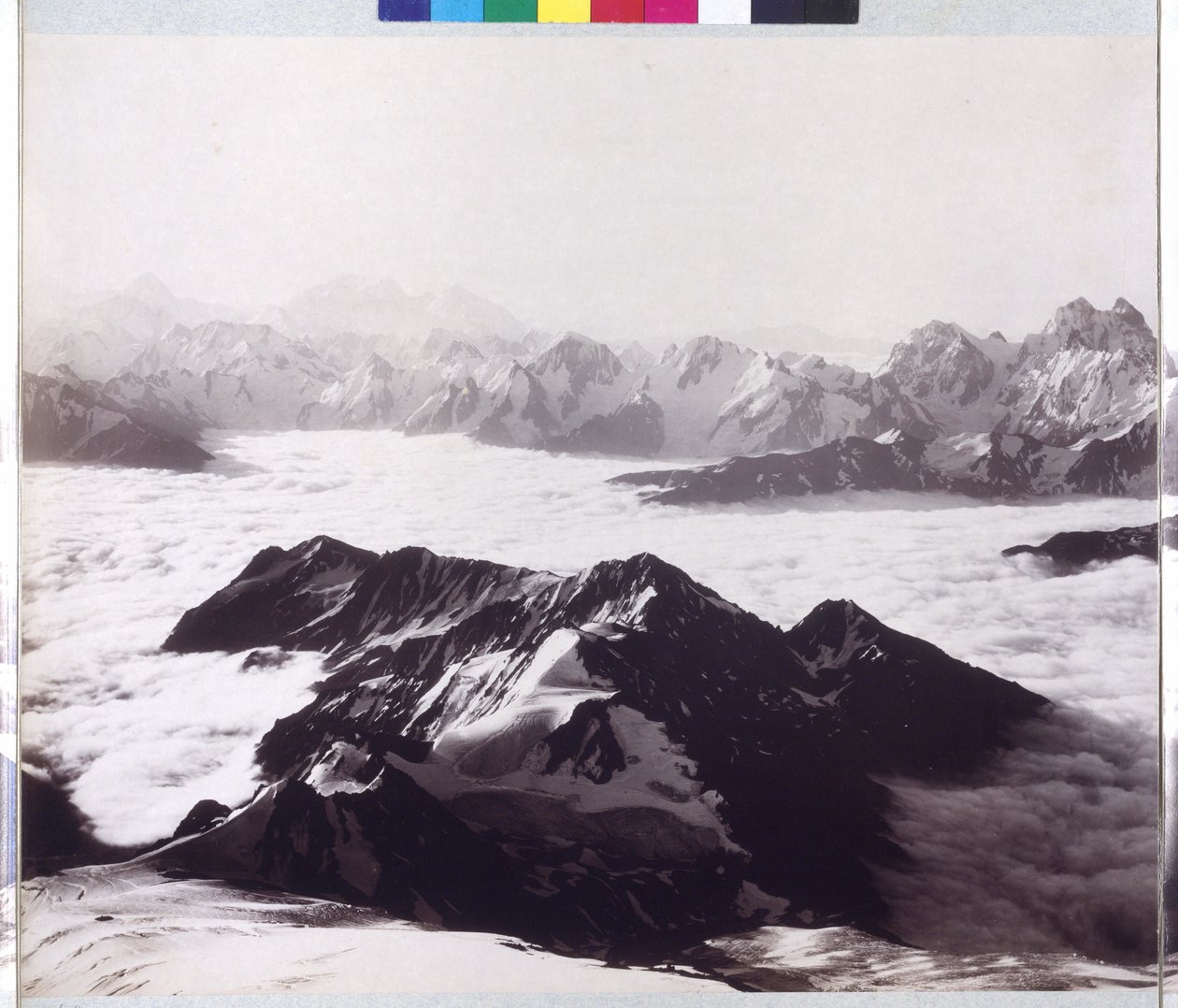 Zdjęcie panoramiczne ze szczytu Elbrus autorstwa Vittorio Sella