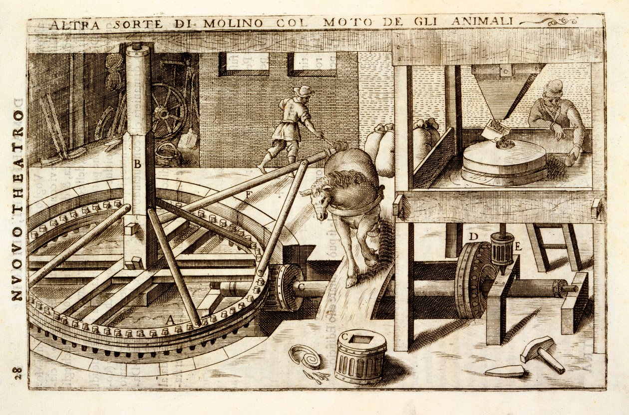 Frezarka konna 1607 autorstwa Vittorio Zonca