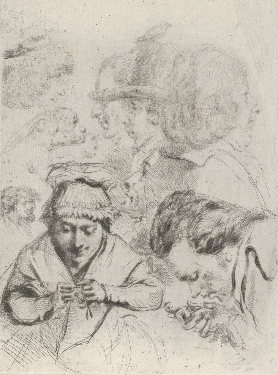 Le Citoyen Aubourg, Mme Aubourg i ich rodzina Citizen Aubourg, Madame Aubourg..., ca. 1795-1805. autorstwa Vivant Denon