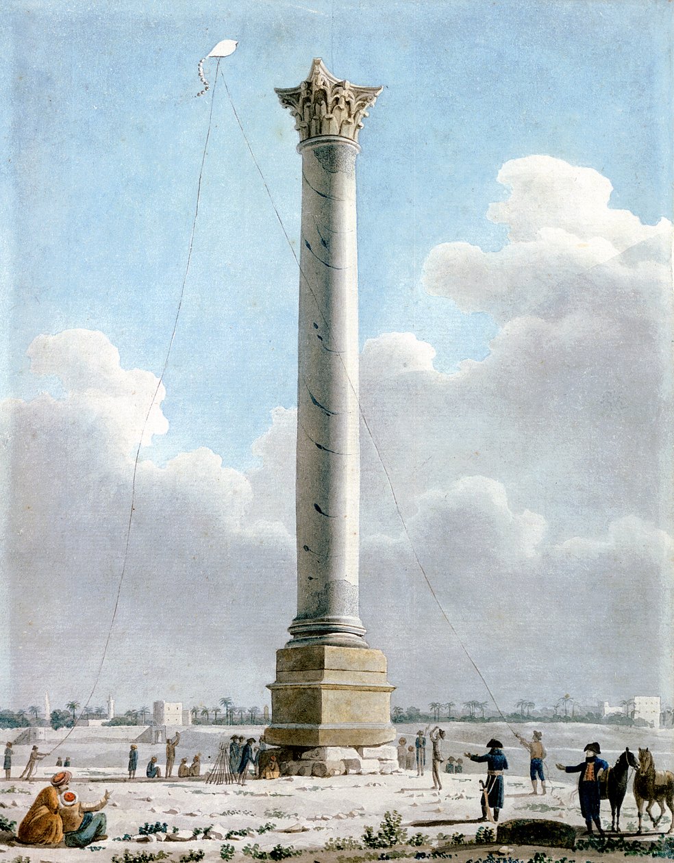 Kolumna Pompejusza, Aleksandria 1798, 1798 autorstwa Vivant Denon