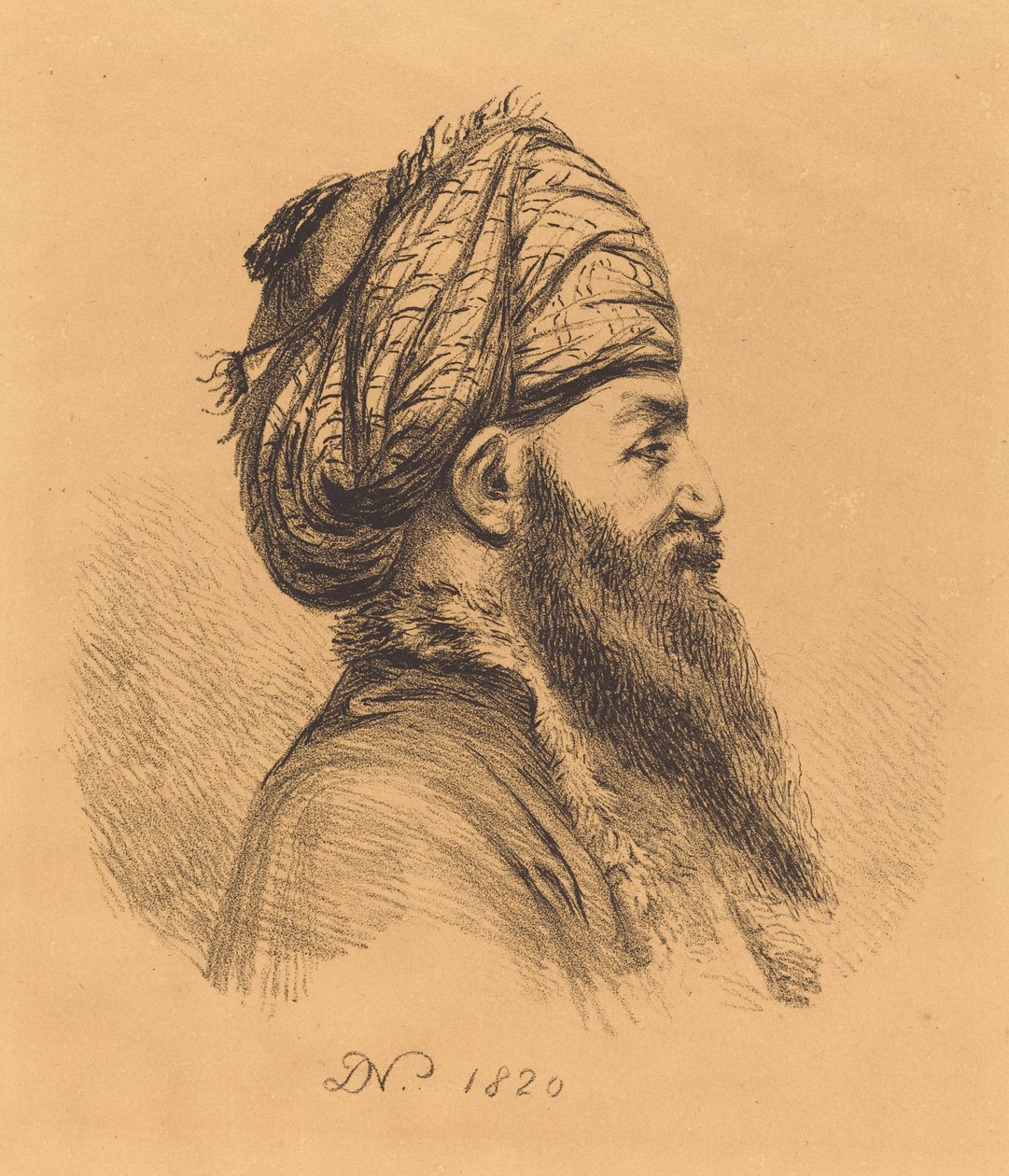 Profil Kierownik Orientalu w Turbanie autorstwa Vivant Denon