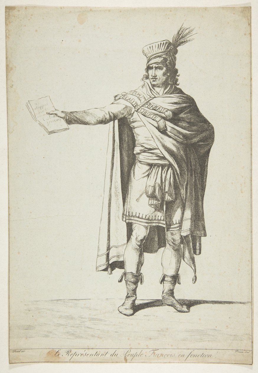 Przedstawiciel Ludu Francuskiego w Urzędzie, 1794. autorstwa Vivant Denon