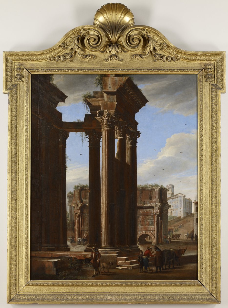 Zobacz na Forum Romanum autorstwa Viviano Codazzi; Michelangelo Cerquozzi