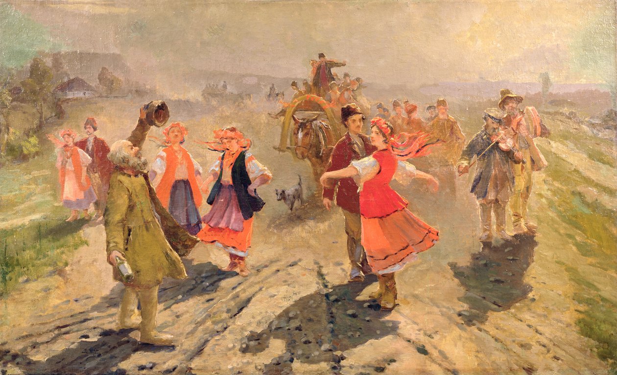 Procesja ślubna na Orle autorstwa Vladimir Egorovic Makovsky