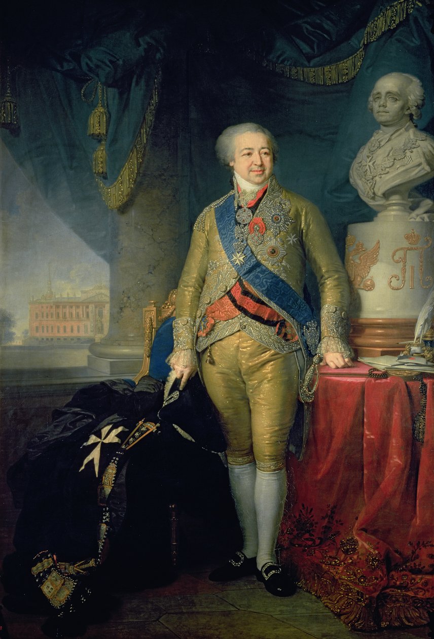 Portret hrabiego Aleksandra Kurakina (1757-1825), 1802 (olej na płótnie) autorstwa Vladimir Lukich Borovikovsky