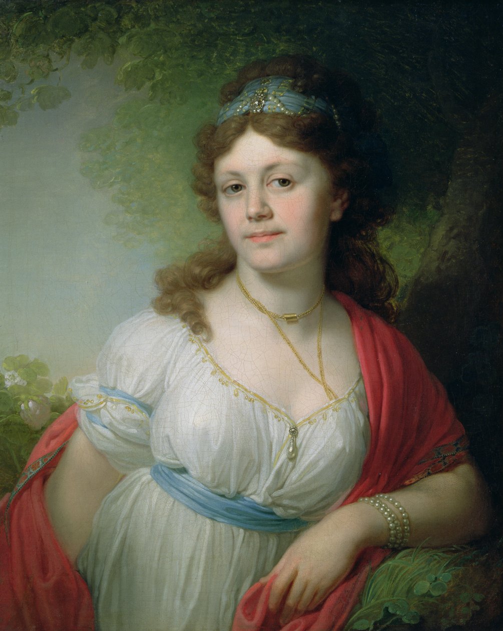 Portret E. Temkiny, 1798 autorstwa Vladimir Lukich Borovikovsky