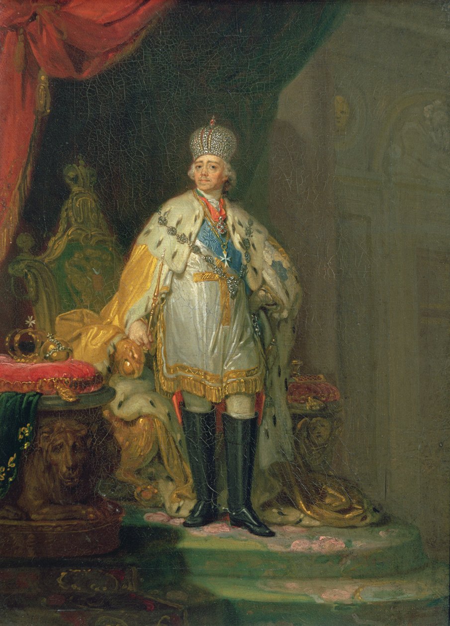 Portret cesarza Pawła I (1754-1801), 1800 autorstwa Vladimir Lukich Borovikovsky