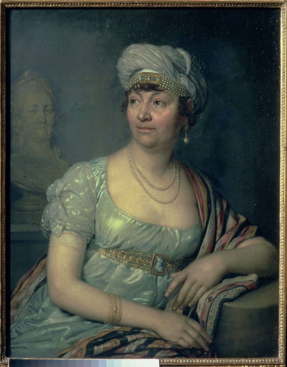 Portret Germaine de Stael (1766-1817), 1812 autorstwa Vladimir Lukich Borovikovsky