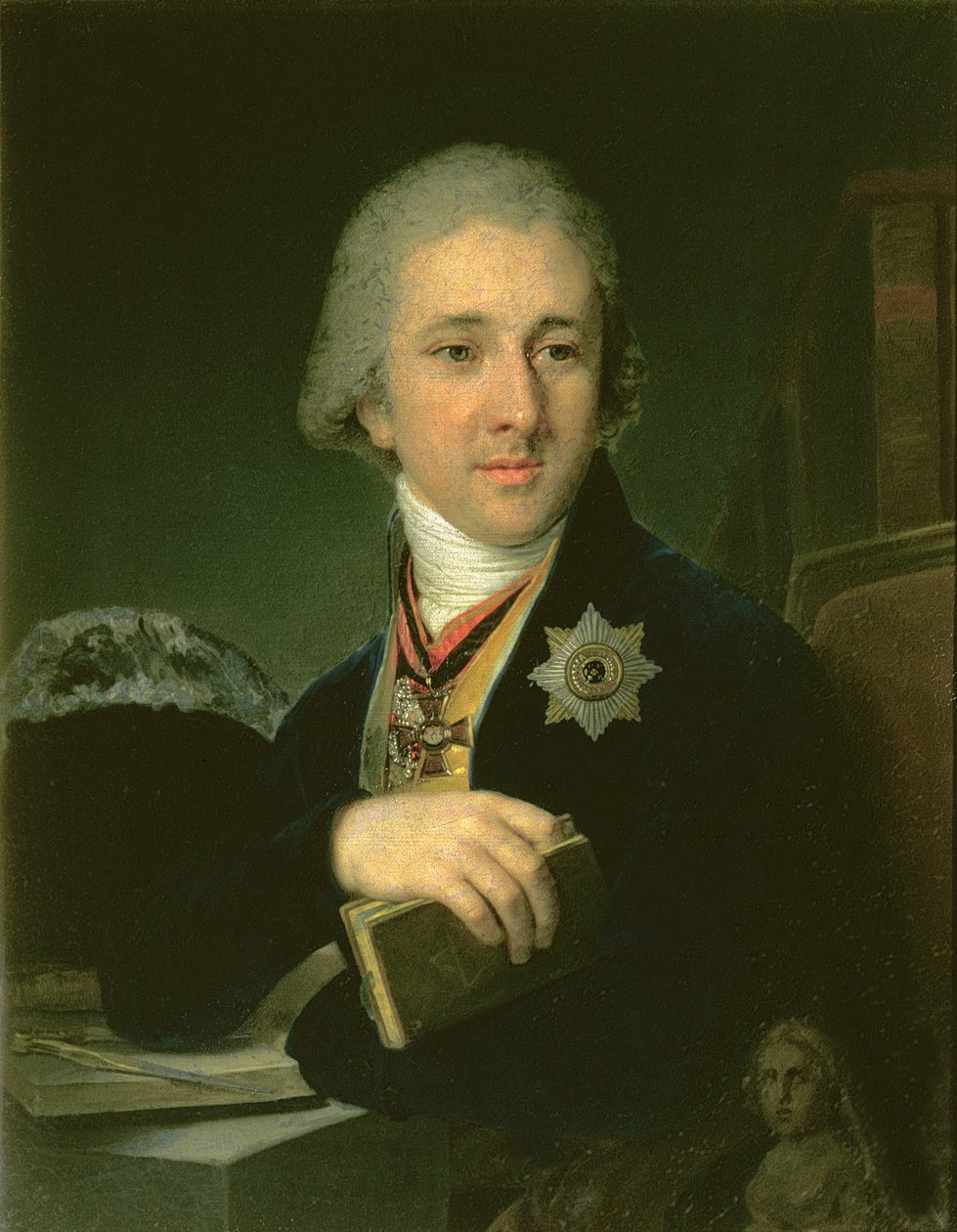 Portret autora Aleksandra Labsina, 1816 autorstwa Vladimir Lukich Borovikovsky