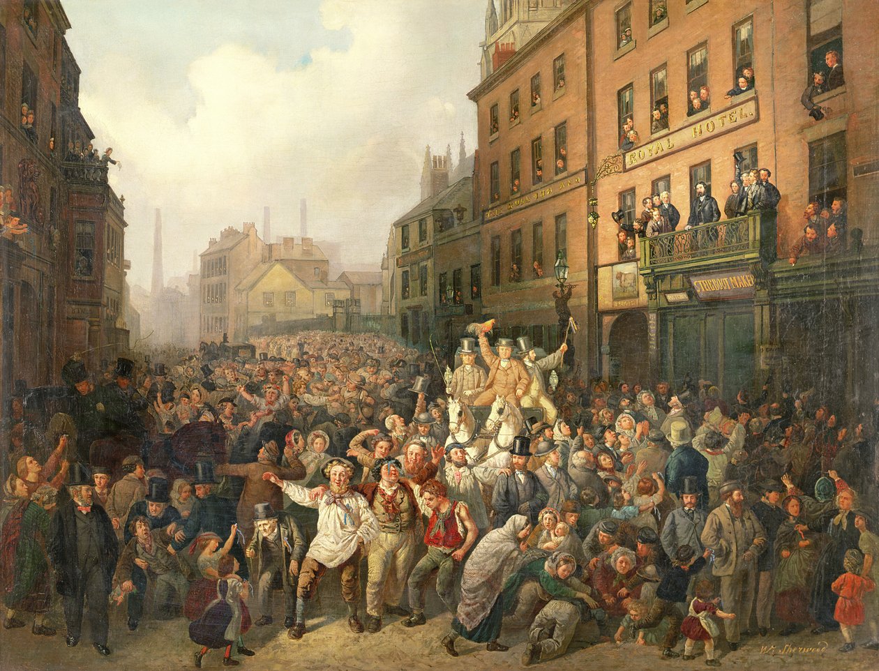 Wybory uzupełniające w Preston w 1862 r autorstwa Vladimir Ossipovitch Sherwood