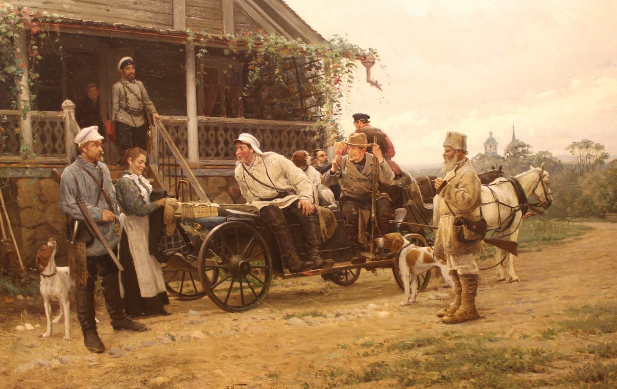 Wyjazd na polowanie autorstwa Vladimir Egorovic Makovsky