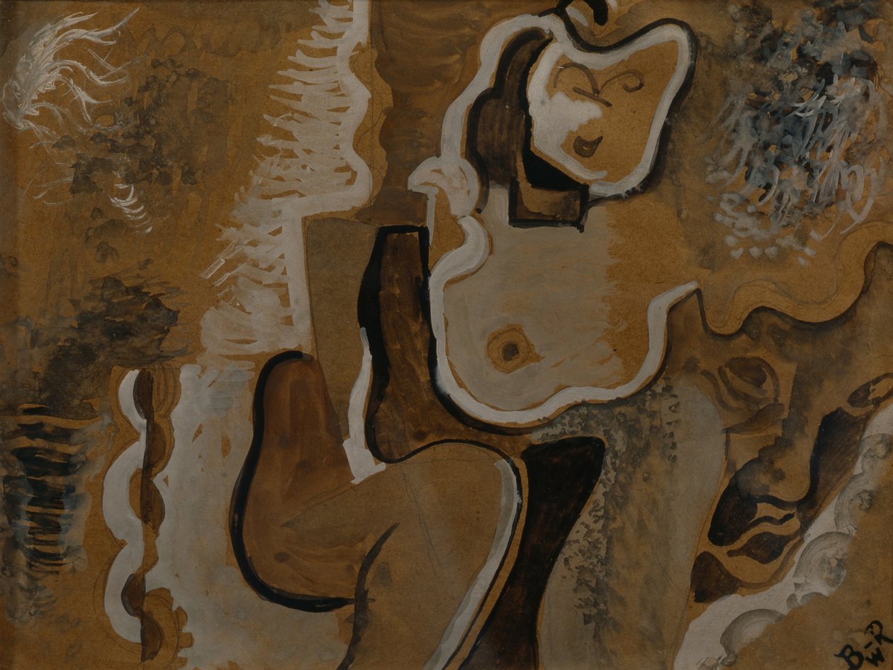 Kompozycja abstrakcyjna, c. 1913 autorstwa Daniel Vladimir Baranoff Rossine