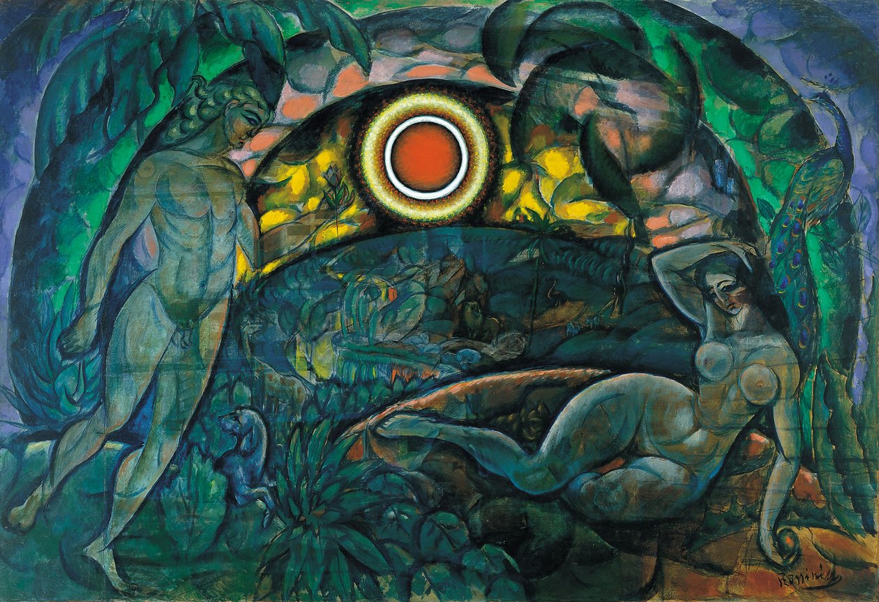 Adam i Ewa, 1912 autorstwa Daniel Vladimir Baranoff Rossine