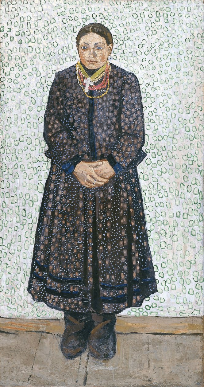 Chłopka Ukraińska, 1910-1911 autorstwa Vladimir Davidovich Burliuk