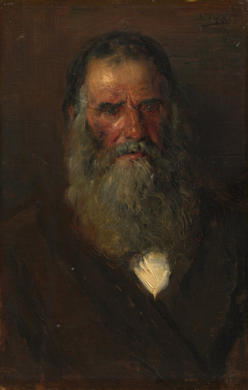 Studium Głowy Starca, 1883. autorstwa Vladimir Egorovic Makovskij