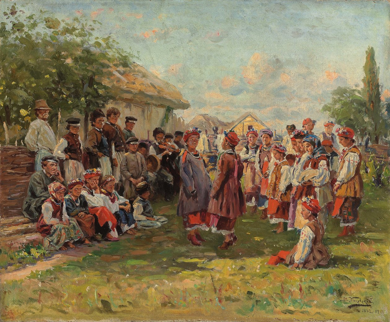 Festiwal na wsi ukraińskiej, ok. 1930 r. 1882-1917 autorstwa Vladimir Egorovic Makovsky