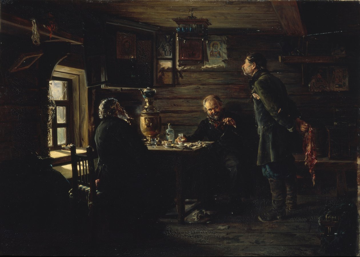 Miłośnicy słowika, 1872-1873 autorstwa Vladimir Egorovic Makovsky