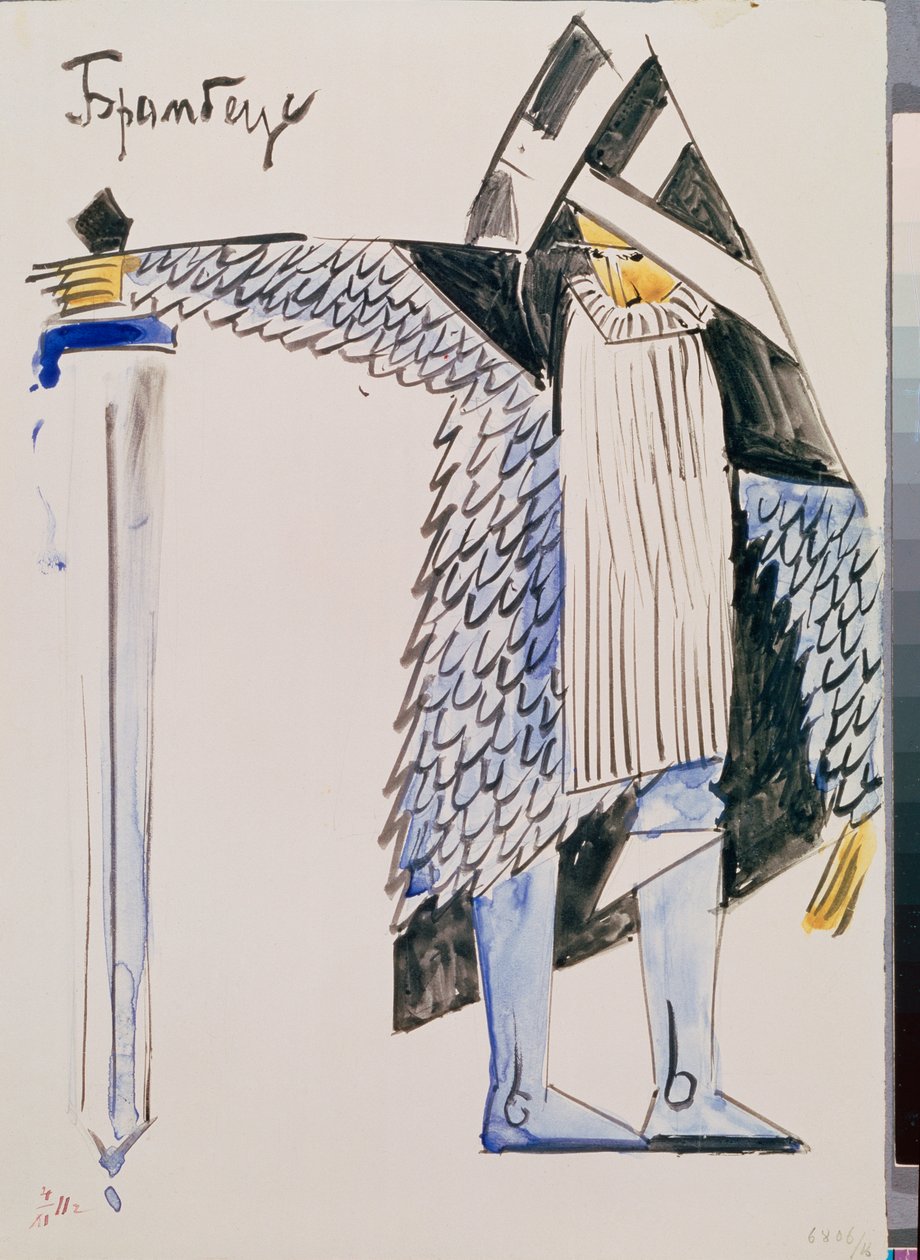 Brambeus - Kostium przygotowawczy do spektaklu teatralnego "Tsar Maksemyan" autorstwa Vladimir Evgrafovich Tatlin