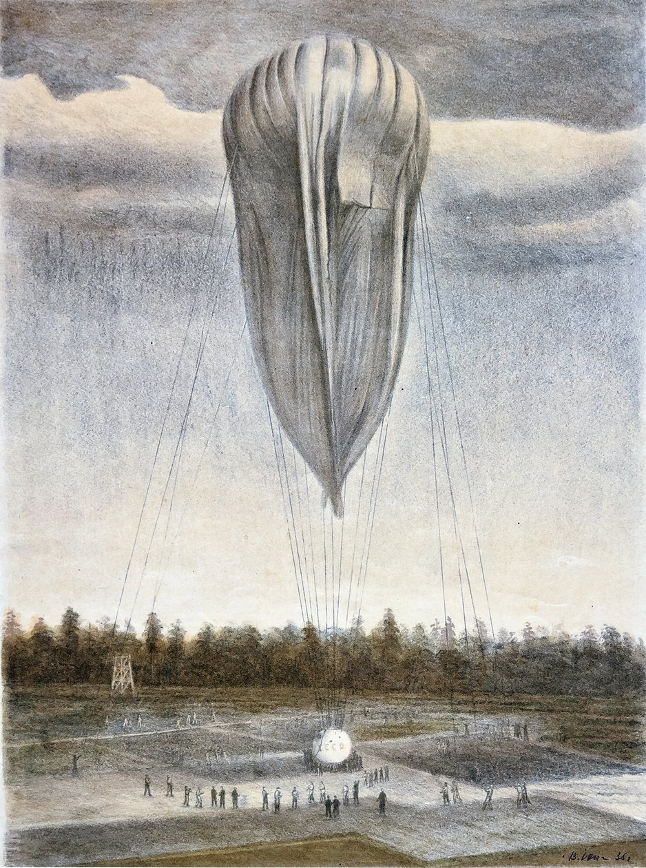 Balon stratosfery, 1935. autorstwa Vladimir Grigoryevich Yung
