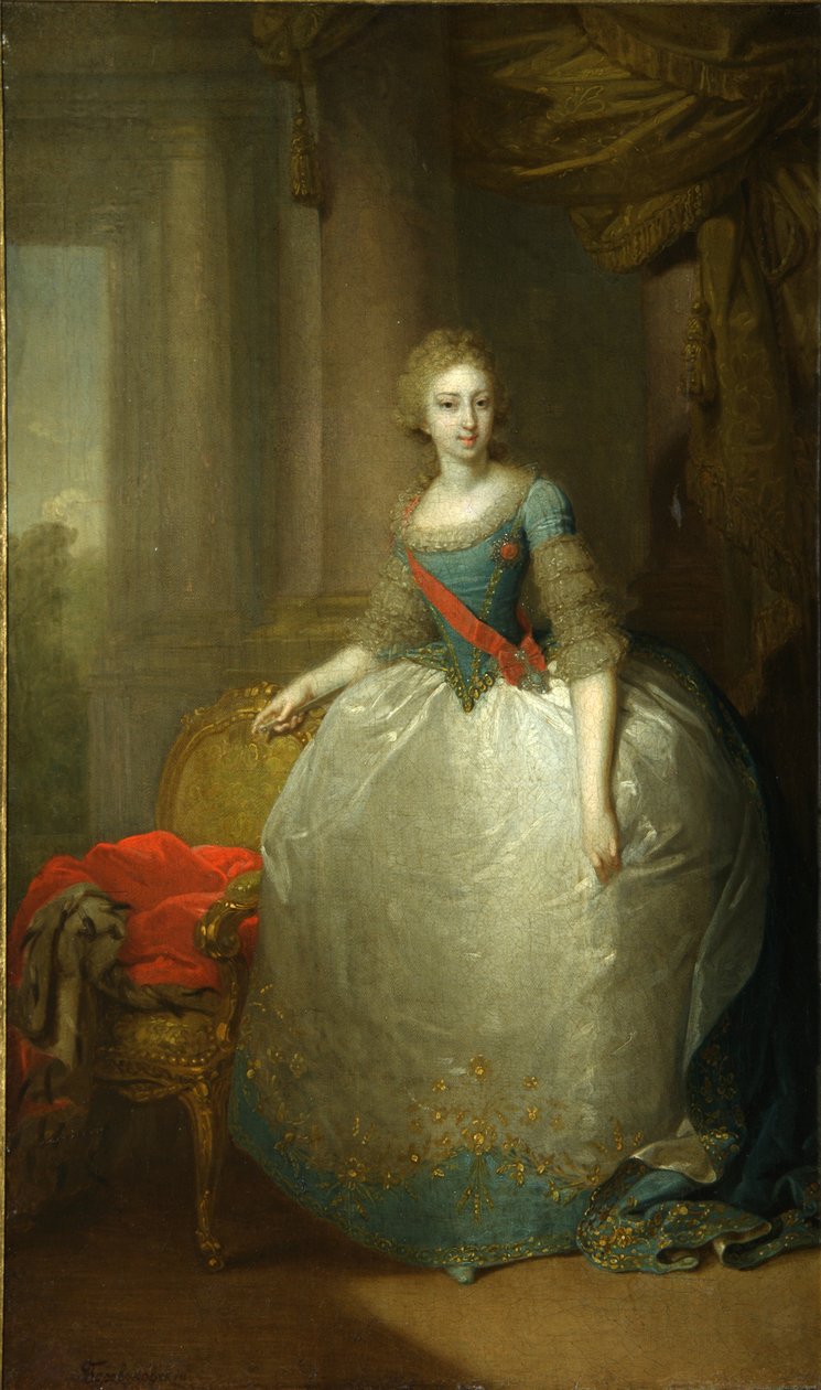 Wielka Księżna Elena Pawłowna Rosji 1784-1803, 1797 autorstwa Vladimir Lukich Borovikovsky