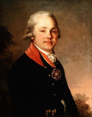 Portret Aleksandra Dmitriewicza Arseniewa (1766-1823) autorstwa Vladimir Lukich Borovikovsky