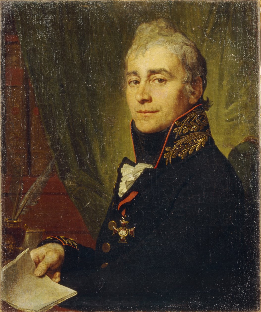Portret Aleksandra Fedosejewicza Bestużewa 1761-1810, 1806 autorstwa Vladimir Lukich Borovikovsky