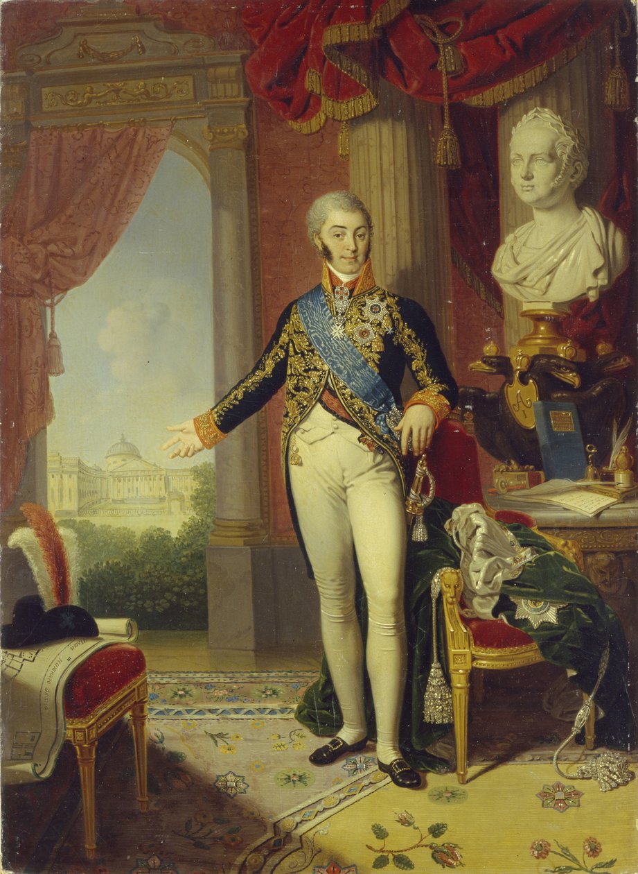 Portret hrabiego Nikołaja Pietrowicza Szeremietiewa 1751-1809, 1819 autorstwa Vladimir Lukich Borovikovsky