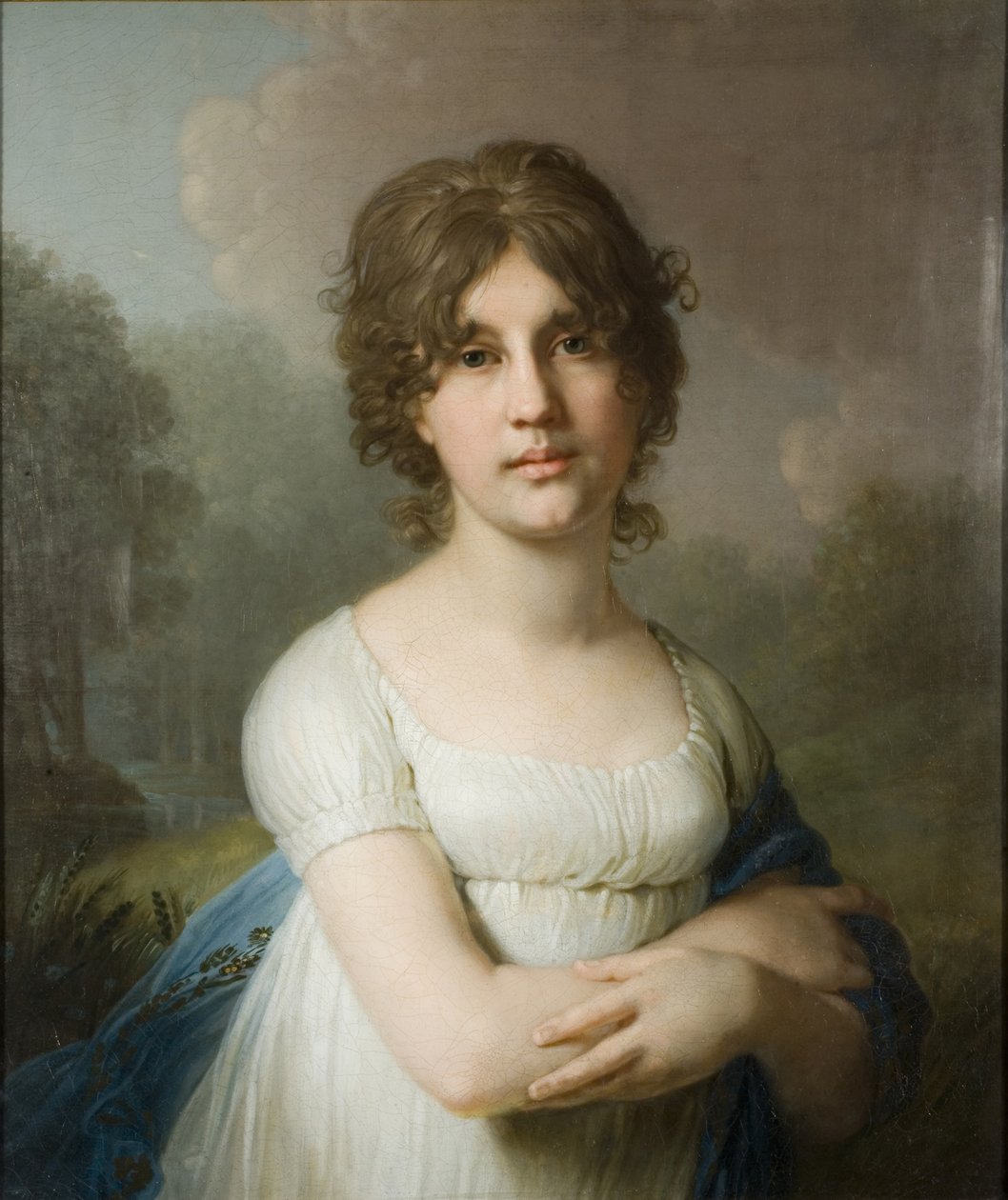 Portret hrabiny Jekateryny Gawriiłowej Gagariny 1783-1861, 1801 autorstwa Vladimir Lukich Borovikovsky
