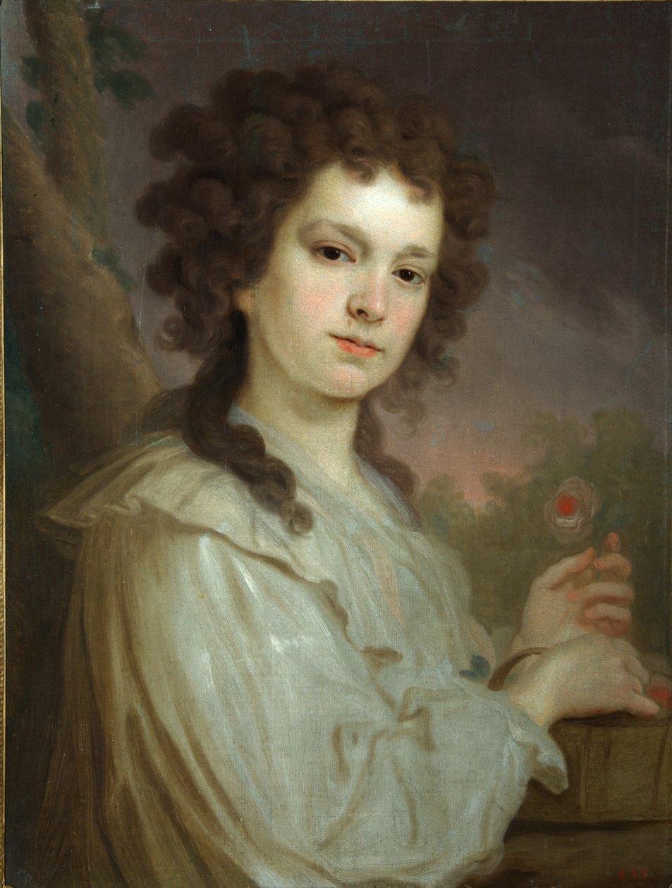 Portret Olgi Kuźminichnej Filippowej 1772-1829, 1790 autorstwa Vladimir Lukich Borovikovsky