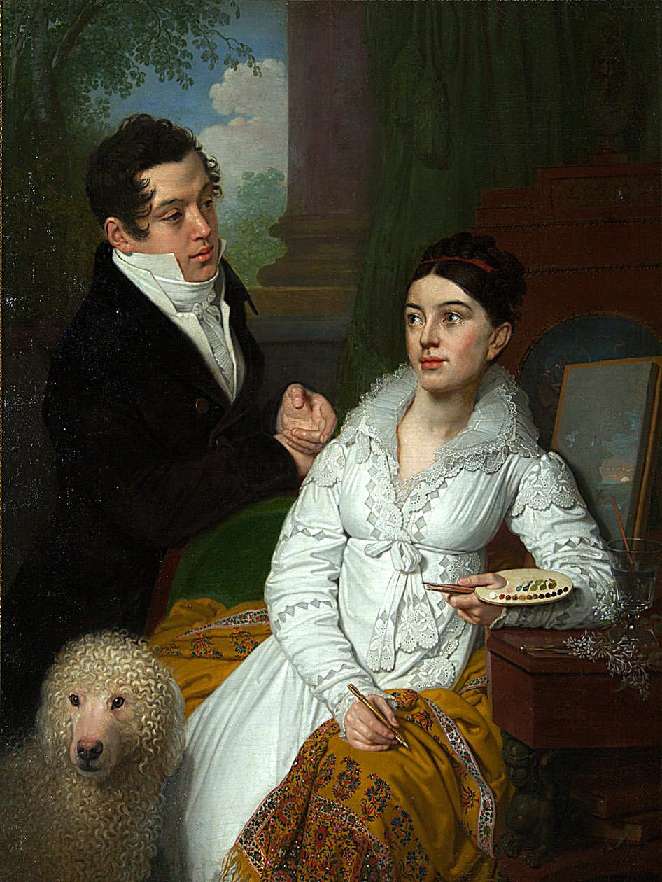 Portret księżniczki Aleksandry Gregoriewny (z domu Kuszelewa i księcia Aleksieja Aleksandrowicza Łobanowa Rostowskiego (Alexis Aleksandrowicz Łobanow-Rostowski) autorstwa Vladimir Lukich Borovikovsky
