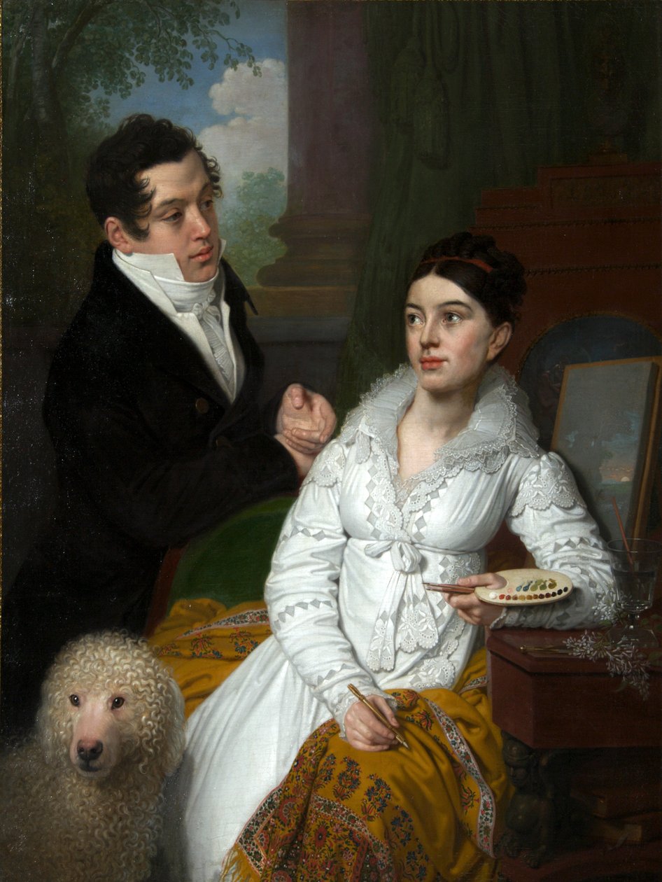 Portret księżniczki Aleksandry i księcia Aleksieja Łobanowa-Rostowskiego”, 1814. autorstwa Vladimir Lukich Borovikovsky