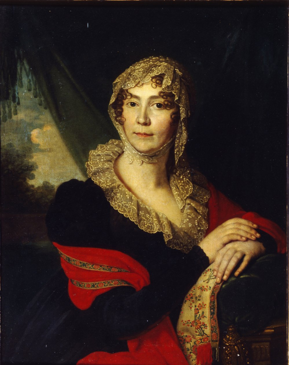 Portret księżnej Natalii Aleksandrownej von Buxhoeveden 1758-1808, z domu Aleksiejewa, lata 90. XVIII w. autorstwa Vladimir Lukich Borovikovsky
