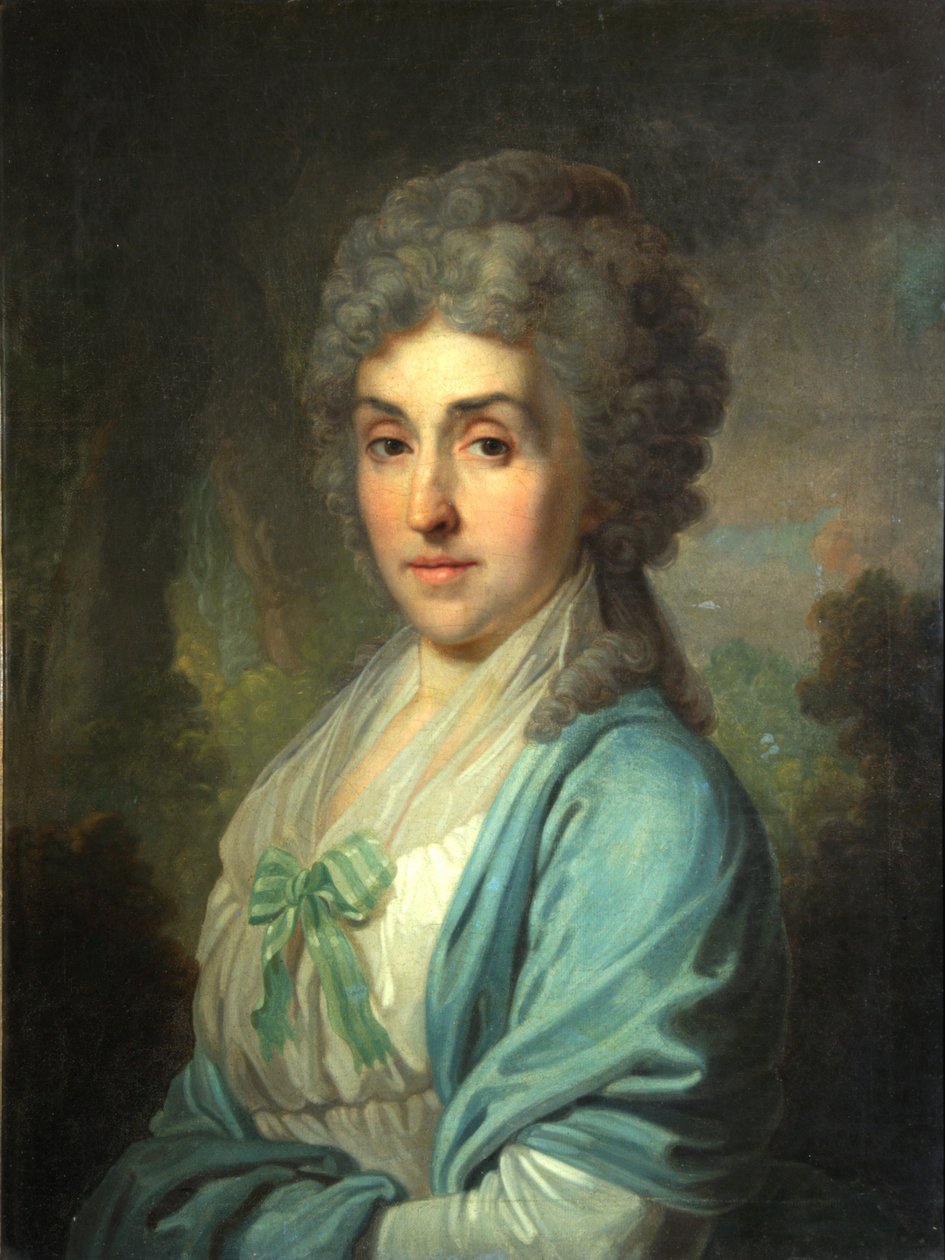 Portret Ekateriny Aleksandrownej Nowoselcewej, 1794 autorstwa Vladimir Lukich Borovikovsky