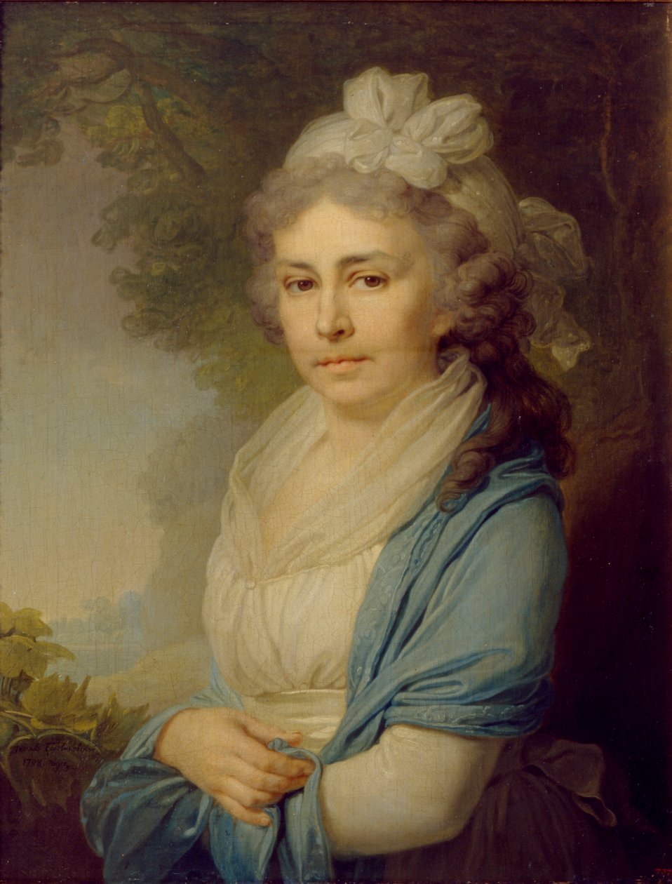 Portret Jelizawiety Iwanowny Nekliudowej 1773-1796, z domu Lewaszowa, 1798 autorstwa Vladimir Lukich Borovikovsky