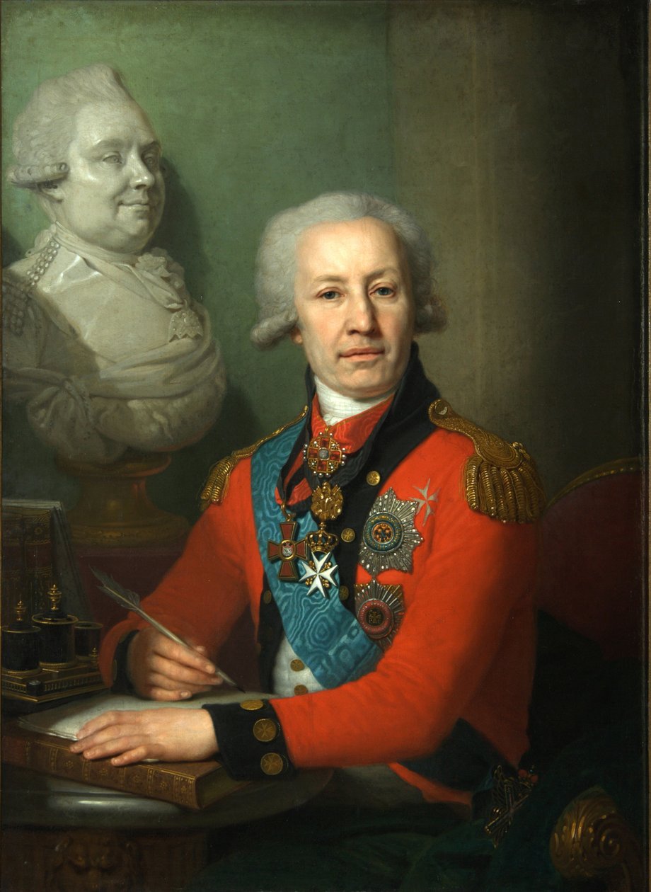 Portret barona Aleksieja Wasiljewa, 1800 autorstwa Vladimir Lukich Borovikovsky