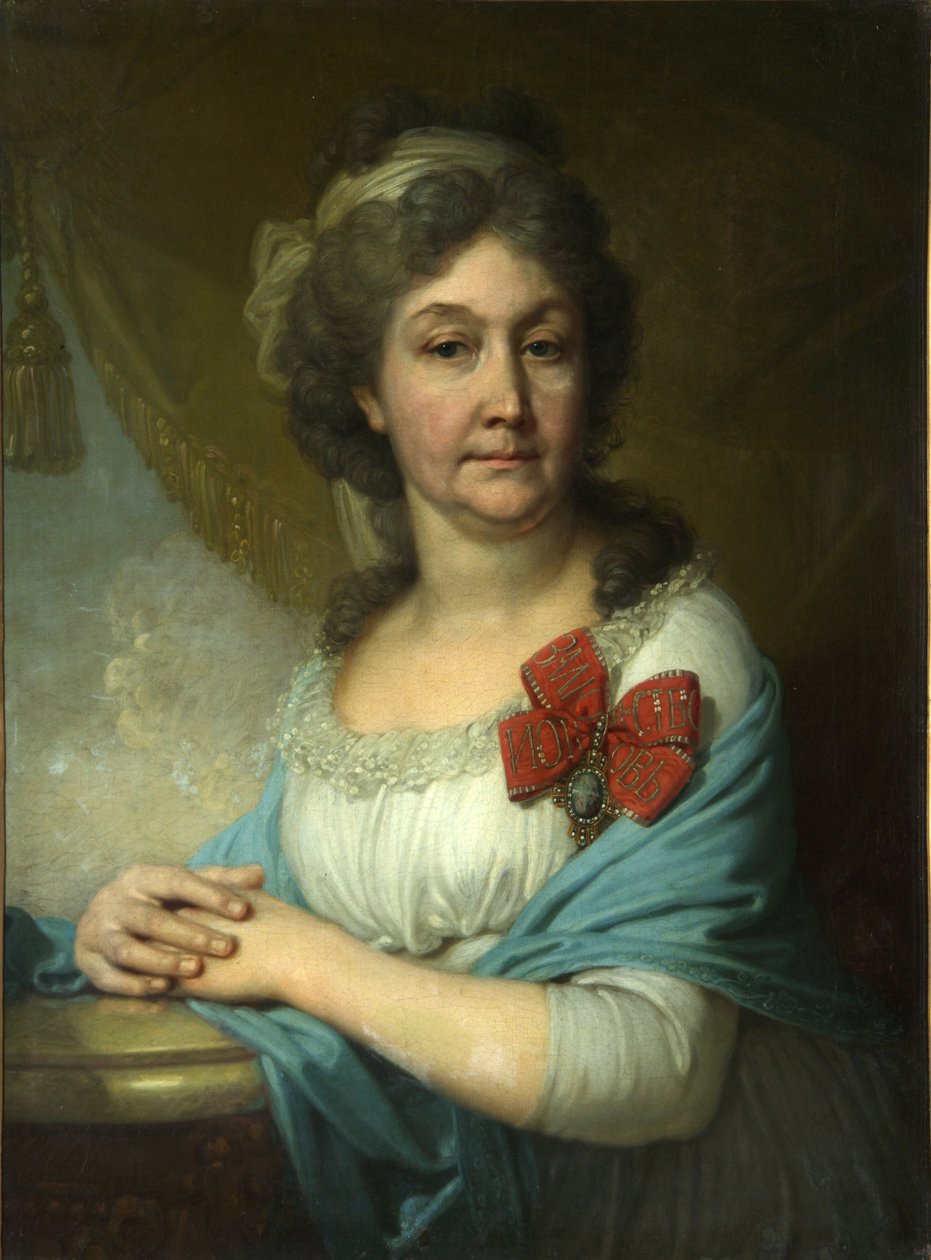 Portret baronowej Varvary Wasiljewej, 1800 autorstwa Vladimir Lukich Borovikovsky