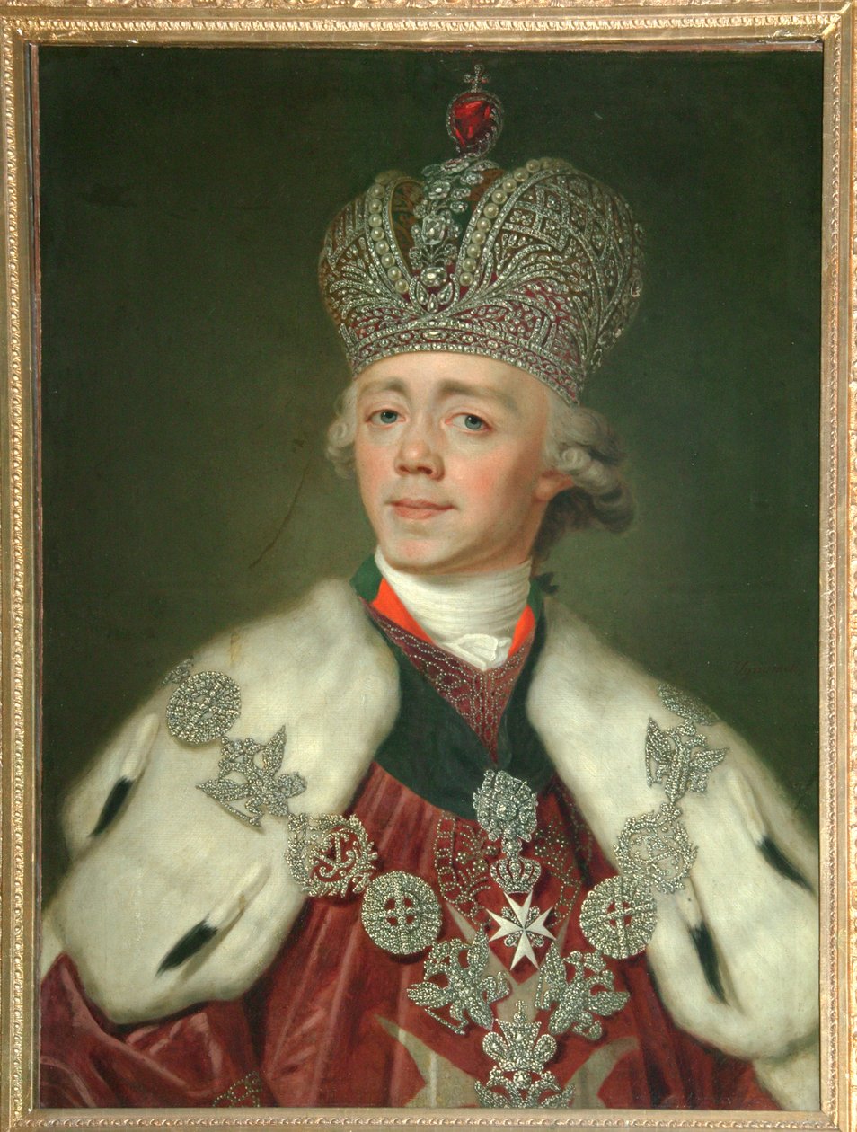 Portret cesarza Rosji Pawła I 1754-1801, 1799-1800 autorstwa Vladimir Lukich Borovikovsky