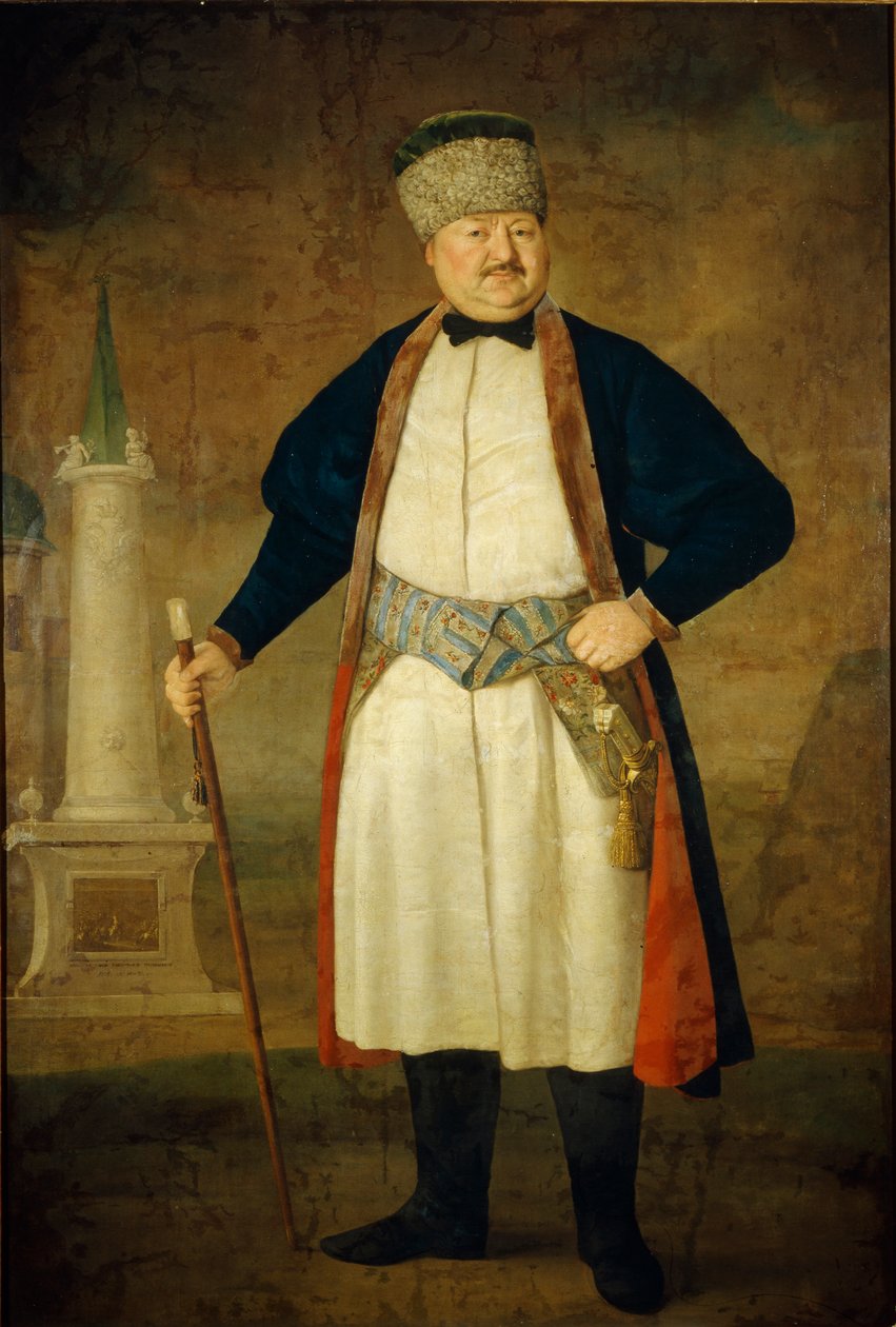 Portret Pawła Jakowlewicza Rudenko, 1778 autorstwa Vladimir Lukich Borovikovsky