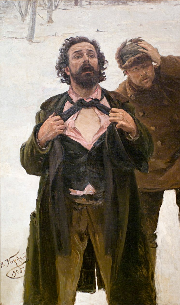 Studium do obrazu Krwawa niedziela 22 stycznia 1905, 1905. autorstwa Vladimir Egorovic Makovsky