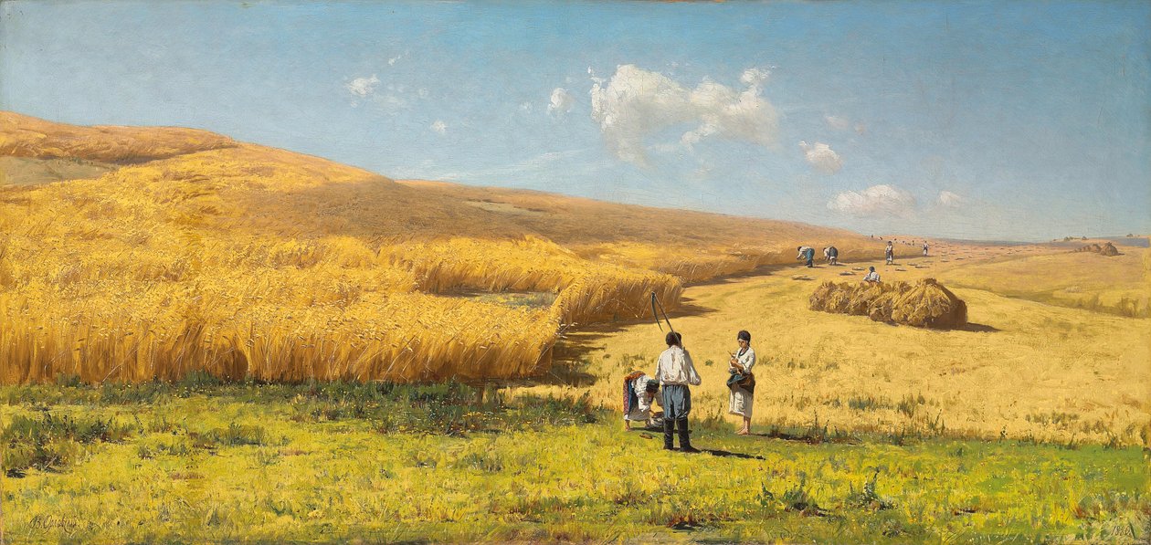 Żniwa na Ukrainie, 1880 autorstwa Vladimir Orlovsky