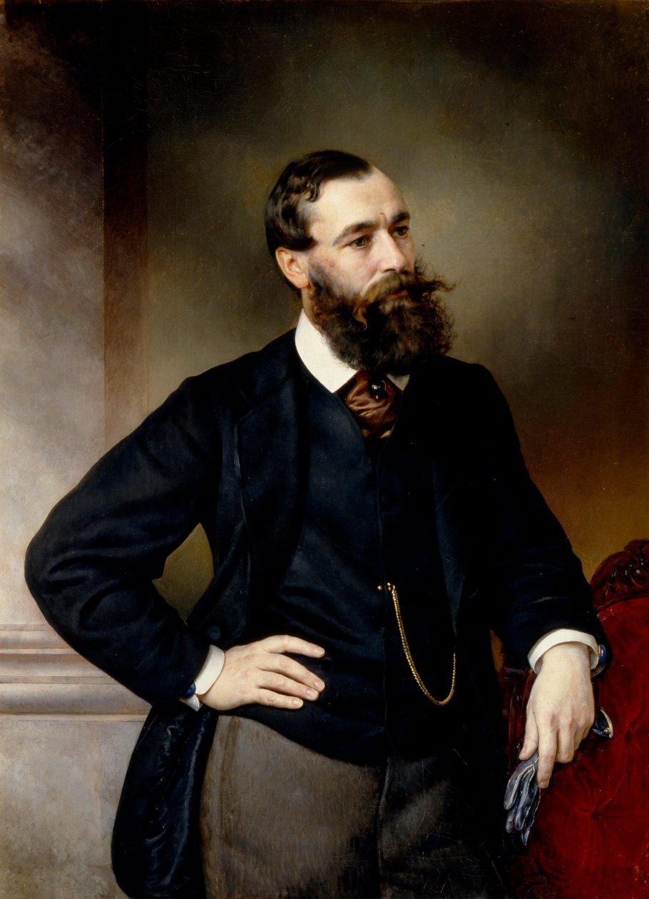 Portret prawnika i filozofa politycznego Borysa Nikołajewicza Cziczerina, koniec XIX wieku. autorstwa Vladimir Ossipovitch Sherwood
