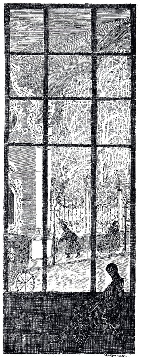 Ilustracja do Okrągłego tańca pór roku K. Balmonta, 1907 autorstwa Vladimir Petrovich Drittenpreis